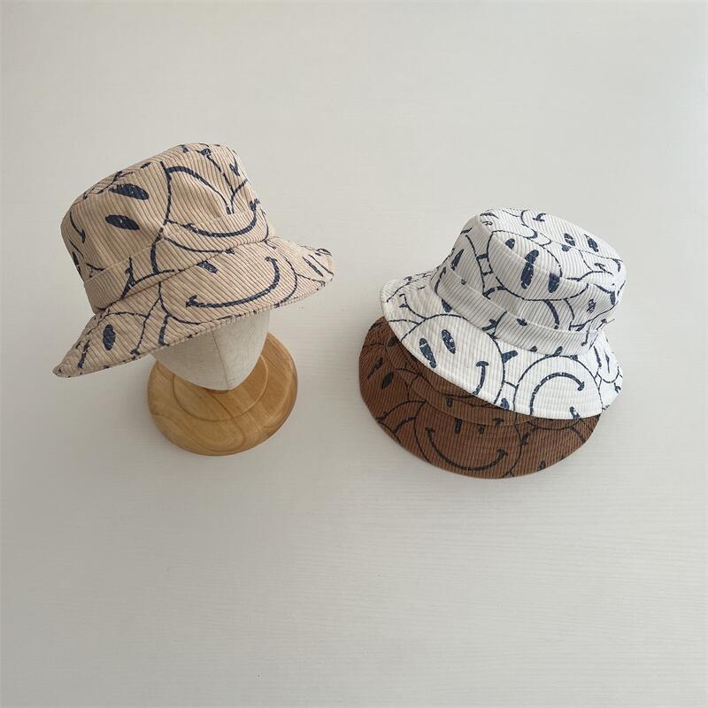 Kids Bucket Fisherman Smiles Hat Panama Beach Sun Caps