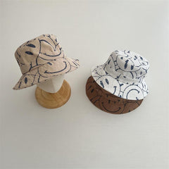 Kids Bucket Fisherman Smiles Hat Panama Beach Sun Caps
