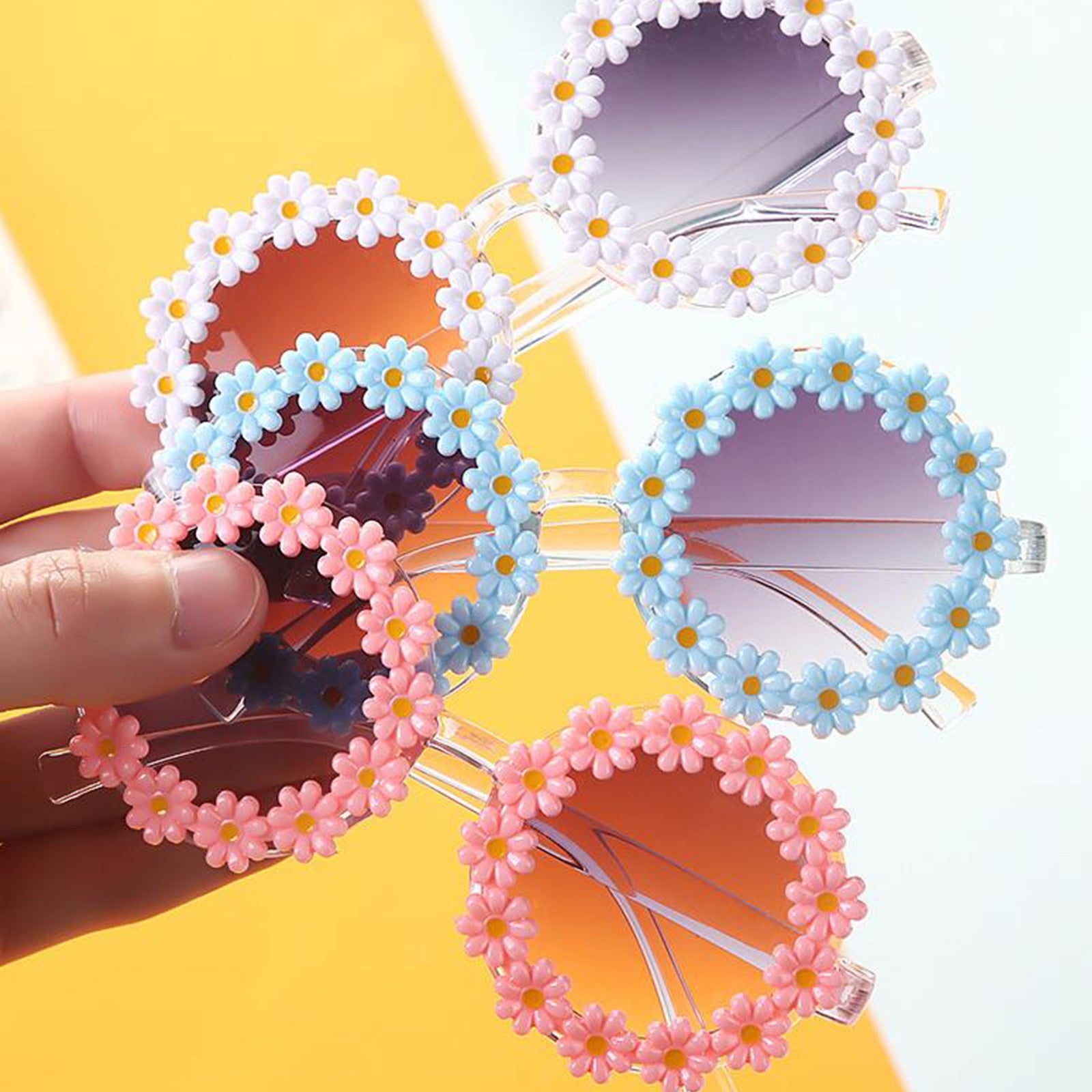Girls Summer Soft Bows Headband +Sunglasses Sunglasses Accessories
