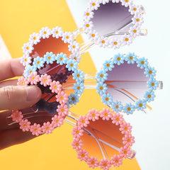 Girls Summer Soft Bows Headband +Sunglasses Sunglasses Accessories