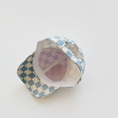 Cozy Kids Checkered Smiles cartoon Baseball HatsFor Kids Boys/ Girls