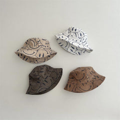 Kids Bucket Fisherman Smiles Hat Panama Beach Sun Caps