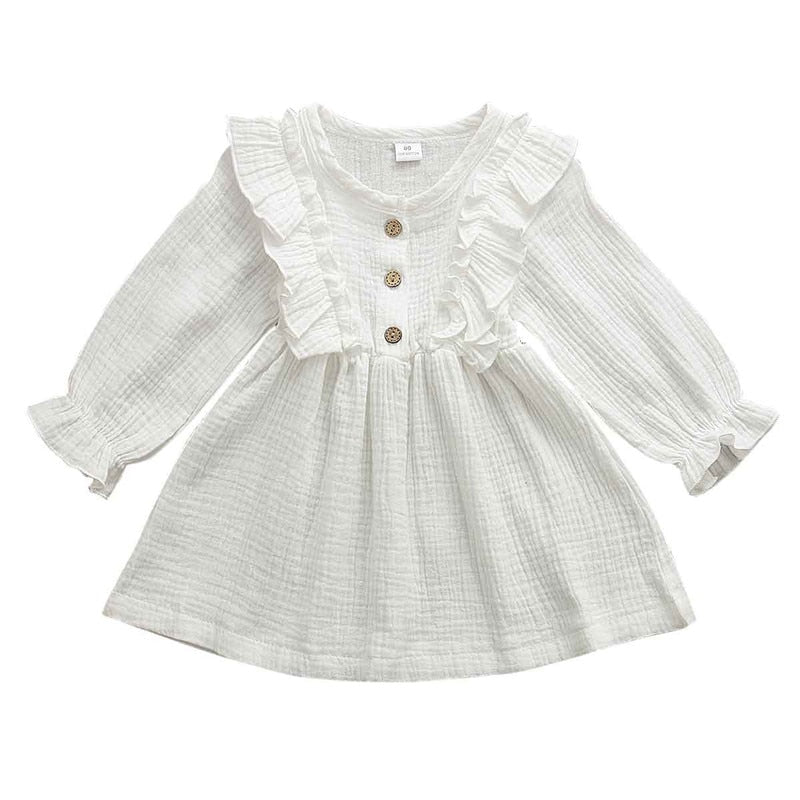 Cozy kid Toddler Girls Cottage Princess Ruffled Dress