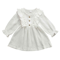 Cozy kid Toddler Girls Cottage Princess Ruffled Dress
