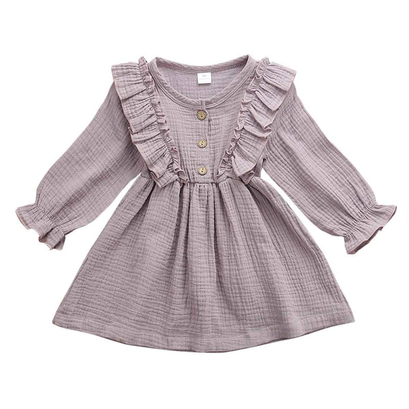 Cozy kid Toddler Girls Cottage Princess Ruffled Dress