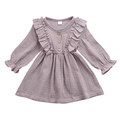 Cozy kid Toddler Girls Cottage Princess Ruffled Dress
