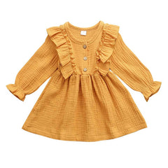 Cozy kid Toddler Girls Cottage Princess Ruffled Dress