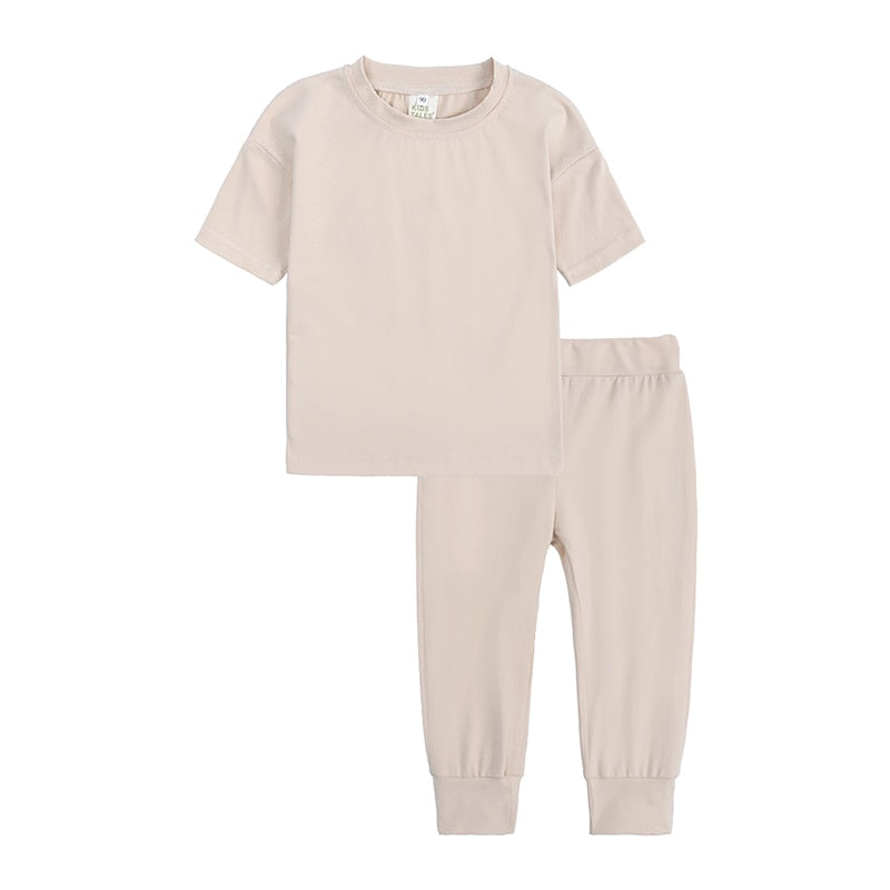 Cozy Kid Essential Boys/ Girls Breathable Pullover t-shirt +Pants 2pc set