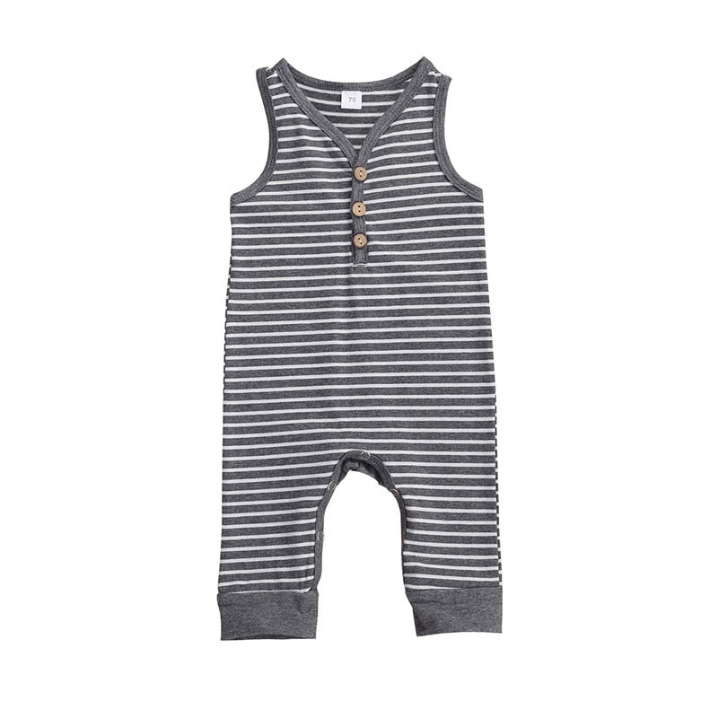 NEW! Baby Boys RomperToddler Sleeveless V-neck Rompers Jumpsuits Infant/ Baby