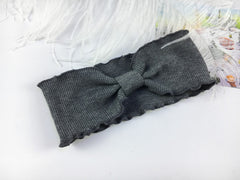 Baby Girls Solid Twisted Knotted Ruffled Hairband