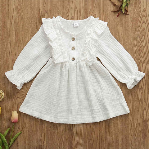 Cozy kid Toddler Girls Cottage Princess Ruffled Dress