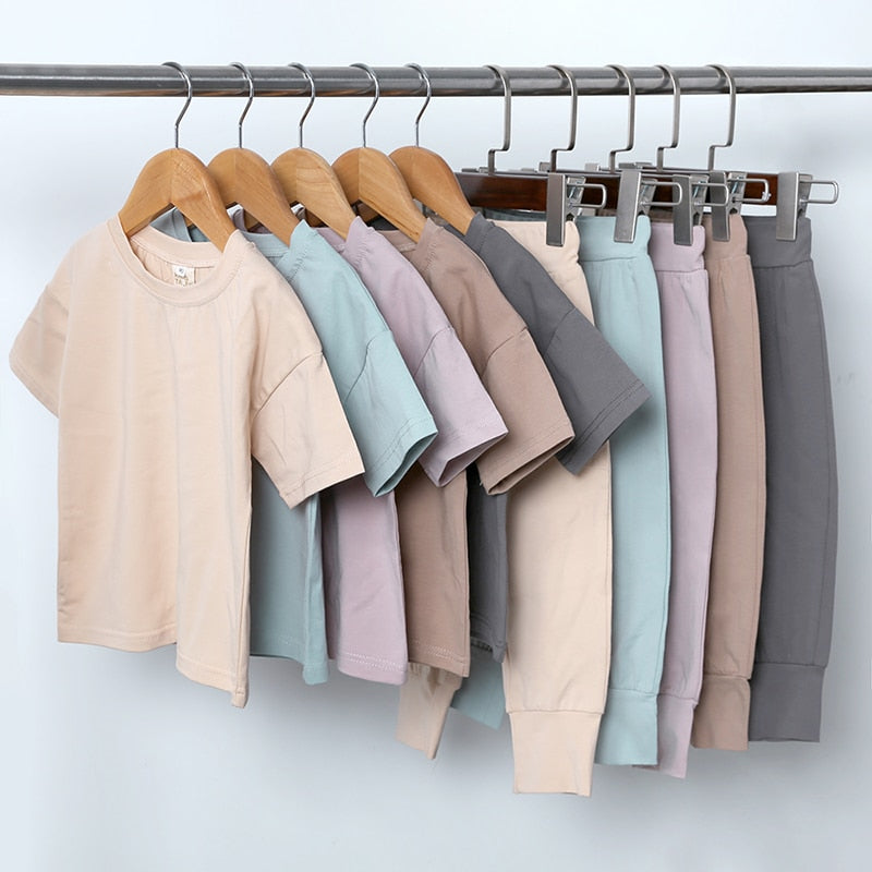 Cozy Kid Essential Boys/ Girls Breathable Pullover t-shirt +Pants 2pc set