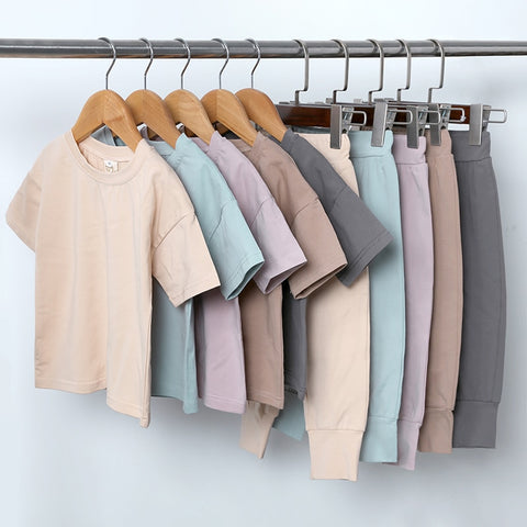 Cozy Kid Essential Boys/ Girls Breathable Pullover t-shirt +Pants 2pc set