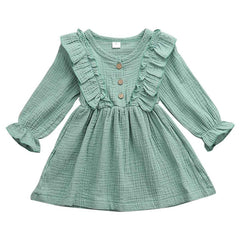 Cozy kid Toddler Girls Cottage Princess Ruffled Dress