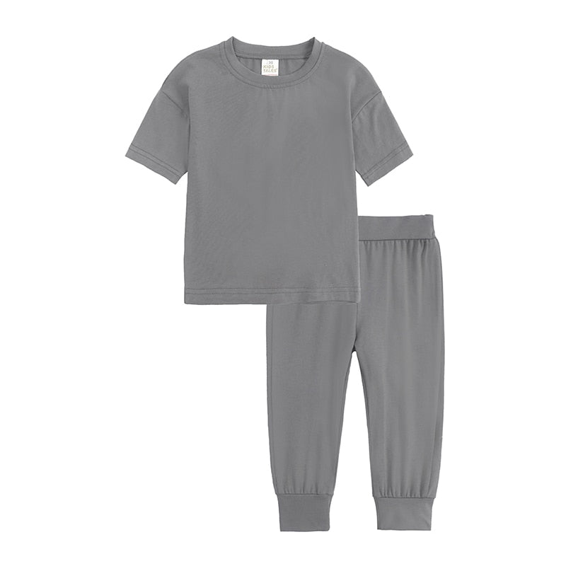Cozy Kid Essential Boys/ Girls Breathable Pullover t-shirt +Pants 2pc set