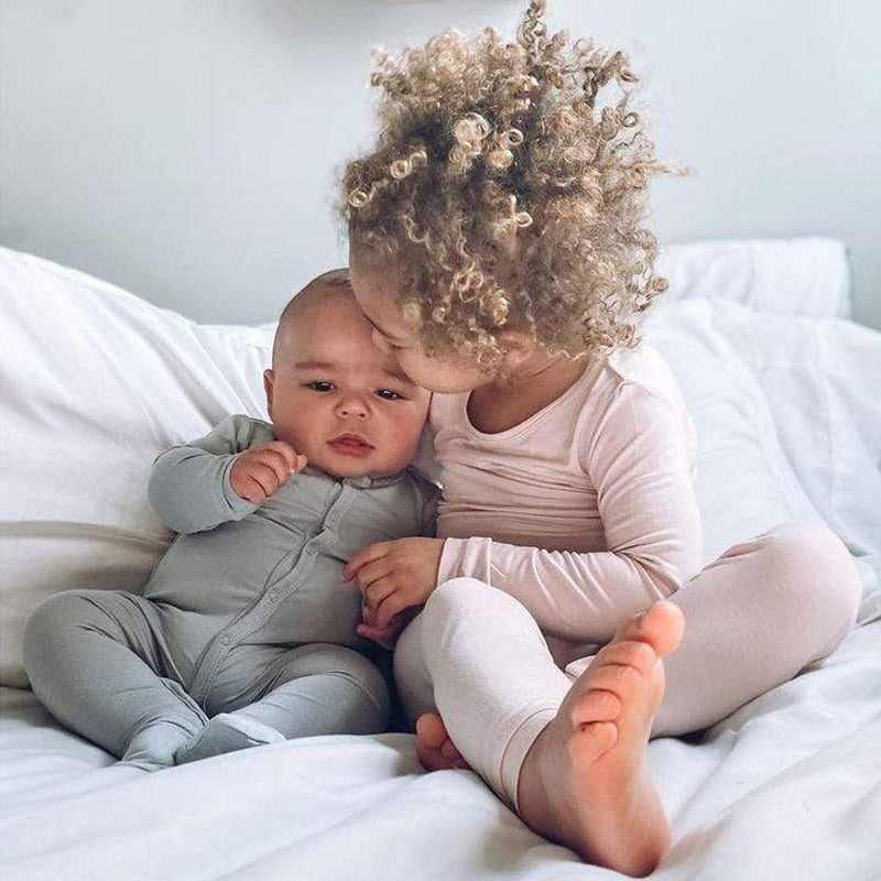 Bamboo Fiber Toddler/Baby Breathable Long sleeve + Pant Pajama Sets