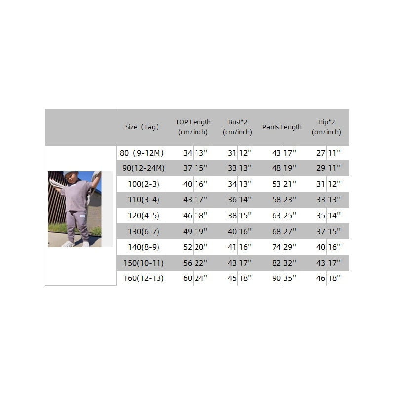 Cozy Kid Essential Boys/ Girls Breathable Pullover t-shirt +Pants 2pc set