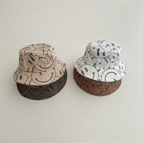 Kids Bucket Fisherman Smiles Hat Panama Beach Sun Caps
