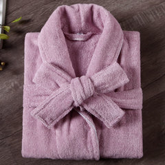 Children's Terry Bathrobe Boys Girls Cotton Thicken Towel Bath Robe Swimming Turn-up Collar Little Girl Robes Dressing Gown Kids