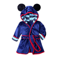 Plush Kids Robe 2021 Bathrobe Girl Mouse Soft Flannel Robe Pajamas Baby Kids Warm Clothes 2-6Y