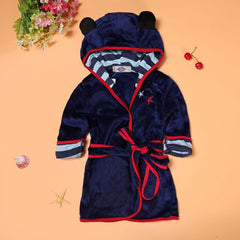 Plush Kids Robe 2021 Bathrobe Girl Mouse Soft Flannel Robe Pajamas Baby Kids Warm Clothes 2-6Y