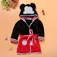 Plush Kids Robe 2021 Bathrobe Girl Mouse Soft Flannel Robe Pajamas Baby Kids Warm Clothes 2-6Y