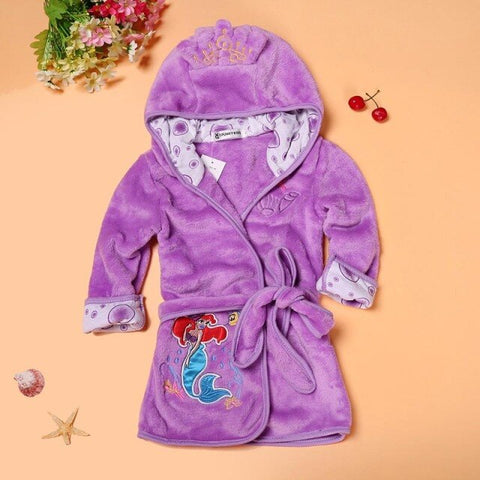 Plush Kids Robe 2021 Bathrobe Girl Mouse Soft Flannel Robe Pajamas Baby Kids Warm Clothes 2-6Y