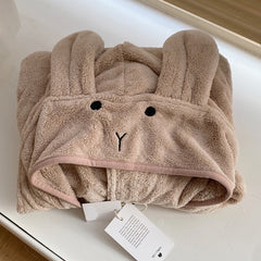 Baby Robe Rabbit Hoodie Cloak Girl Boys Sleepwear Bath Towels Kids Soft Bathrobe Pajamas Children's Clothing Costumes