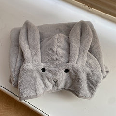 Baby Robe Rabbit Hoodie Cloak Girl Boys Sleepwear Bath Towels Kids Soft Bathrobe Pajamas Children's Clothing Costumes