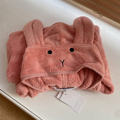 Baby Robe Rabbit Hoodie Cloak Girl Boys Sleepwear Bath Towels Kids Soft Bathrobe Pajamas Children's Clothing Costumes
