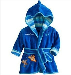 Flannel Cartoon Mouse & Friends pajama Bathrobe.