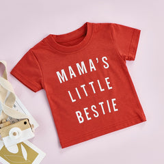 Summer Causal 'mama's little bestie' Kids Girls short sleeve T-shirt