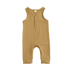 NEW! Baby Boys RomperToddler Sleeveless V-neck Rompers Jumpsuits Infant/ Baby