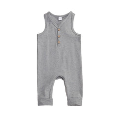 NEW! Baby Boys RomperToddler Sleeveless V-neck Rompers Jumpsuits Infant/ Baby