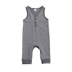 NEW! Baby Boys RomperToddler Sleeveless V-neck Rompers Jumpsuits Infant/ Baby