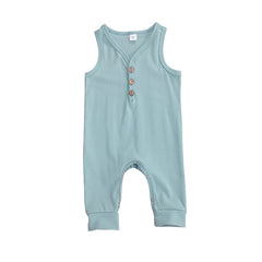 NEW! Baby Boys RomperToddler Sleeveless V-neck Rompers Jumpsuits Infant/ Baby