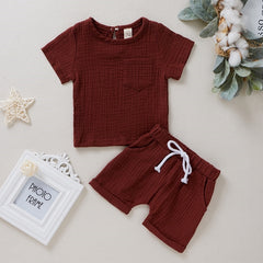 Cozy kids Cotton Linen Casual Short Sets