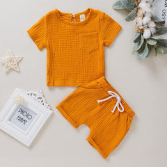 Cozy kids Cotton Linen Casual Short Sets